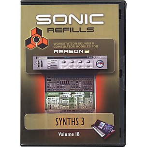 Sonic Reality Reason 3 Refills Vol. 18: Synths 3