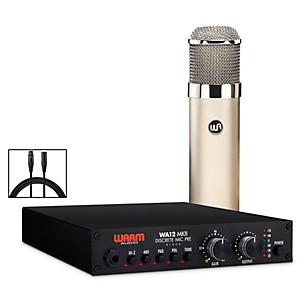 Warm Audio Recording Bundle With WA12-MKII Mic Pre, WA-47 Condenser Microphone and Premier XLR 15' Mic Cable