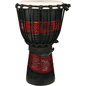 X8 Drums Red Black Djembe