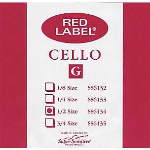 Super Sensitive Red Label 1/2 Cello G String