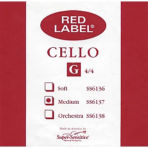 Super Sensitive Red Label Cello G String