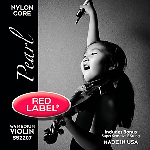 Super Sensitive Red Label Pearl Nylon Core Violin String Set