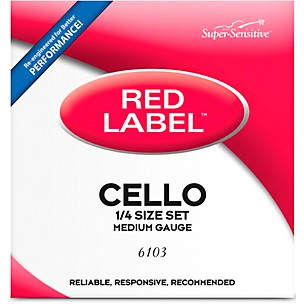 Super Sensitive Red Label Series Cello String Set