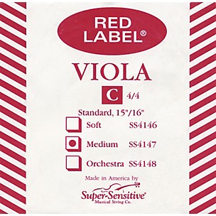 Super Sensitive Red Label Viola C String