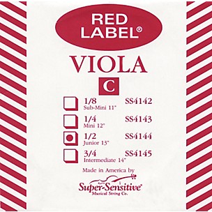 Super Sensitive Red Label Viola C String