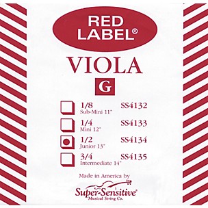 Super Sensitive Red Label Viola G String