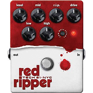Tech 21 Red Ripper Distortion Bass Effects Pedal