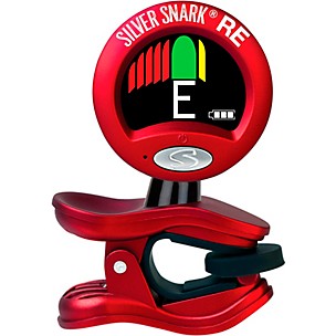 Snark Red Silver All-Instrument Rechargeable Clip-On Tuner