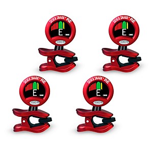 Snark Red Silver Snark Rechargeable Clip-on Tuner 4-Pack