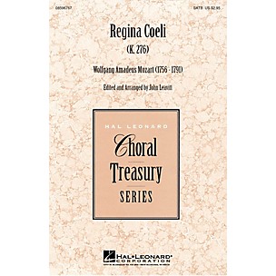 Hal Leonard Regina Coeli SATB composed by Wolfgang Amadeus Mozart