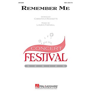 Hal Leonard Remember Me SSA composed by Laura Farnell