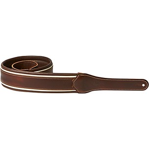 Black Leather Zuma + Heartland Guitar Strap