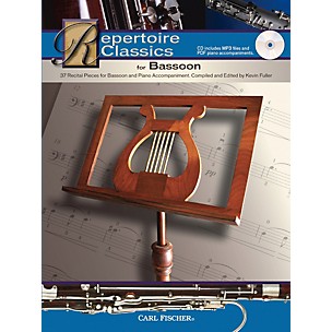 Carl Fischer Repertoire Classics for Bassoon - Bassoon & Piano Accompaniment (Book/Online Audio)