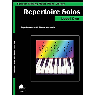 Schaum Repertoire Solos Level 1 Educational Piano Book by Wesley Schaum (Level Elem)