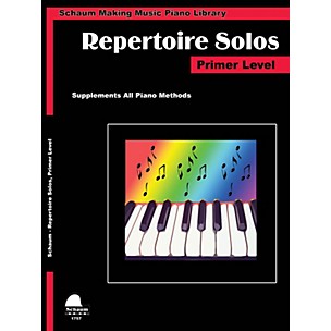 Schaum Repertoire Solos Primer Level Educational Piano Book by Wesley Schaum (Level Early Elem)