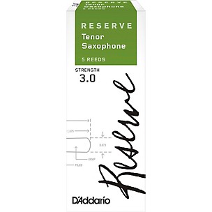 D'Addario Woodwinds Reserve Tenor Saxophone Reeds 5-Pack