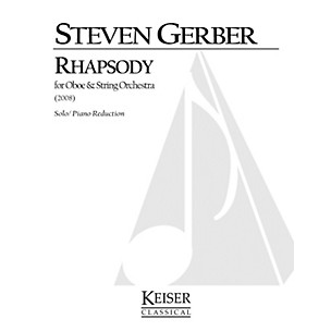 Lauren Keiser Music Publishing Rhapsody for Oboe and Strings (Oboe and Piano Reduction) LKM Music Series by Steven Gerber