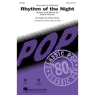 Hal Leonard Rhythm of the Night SAB by DeBarge Arranged by Kirby Shaw