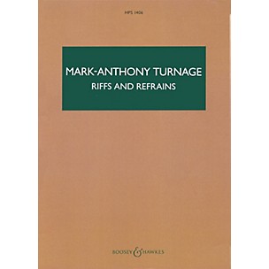 Boosey and Hawkes Riffs and Refrains Boosey & Hawkes Scores/Books Series Composed by Mark-Anthony Turnage