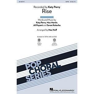 Hal Leonard Rise SAB by Katy Perry Arranged by Mac Huff