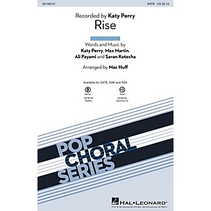 Hal Leonard Rise SATB by Katy Perry arranged by Mac Huff
