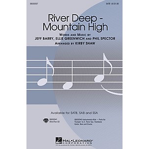 Hal Leonard River Deep - Mountain High SAB by Tina Turner Arranged by Kirby Shaw