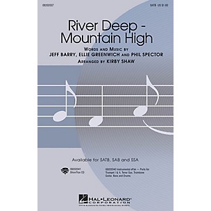 Hal Leonard River Deep - Mountain High SSA by Tina Turner Arranged by Kirby Shaw