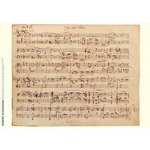 Axe Heaven Robert Schumann Music Manuscript Poster - Forest Scenes, Op. 82