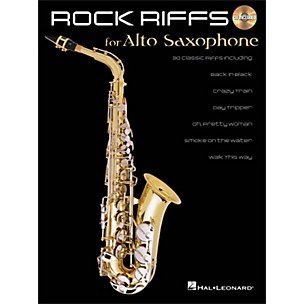 Hal Leonard Rock Riffs for Alto Sax Book/CD