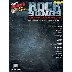 Hal Leonard Rock Songs For Beginners - Easy Guitar Play-Along Volume 9 Book/CD