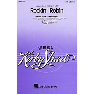 Hal Leonard Rockin' Robin SATB by Bobby Day arranged by Kirby Shaw