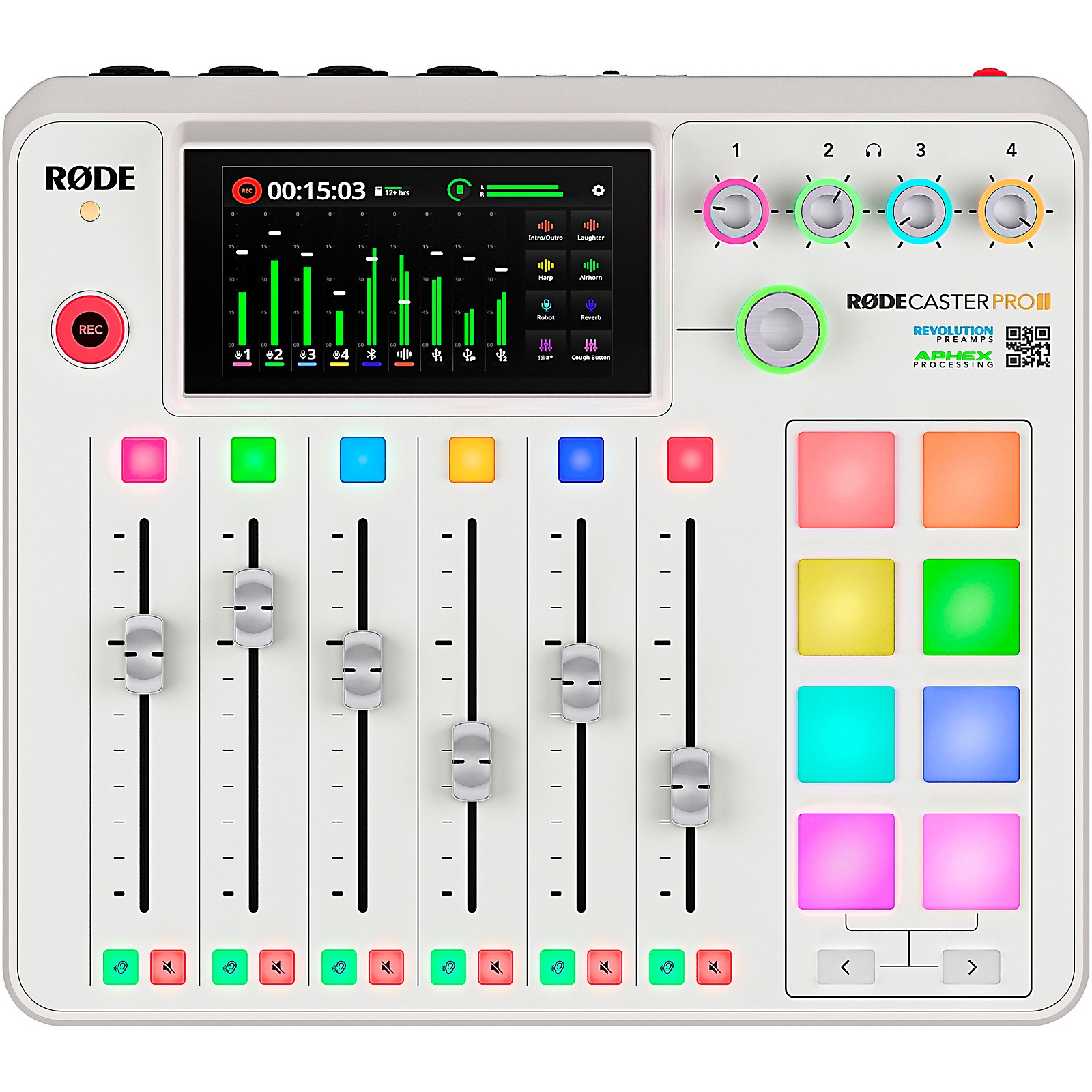 RODE RodeCaster Pro II Podcast Production Console - White | Music
