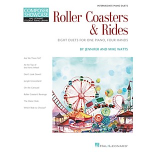 Hal Leonard Roller Coasters & Rides Piano Library Series Book by Jennifer Watts (Level Inter)