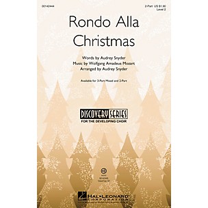 Hal Leonard Rondo Alla Christmas (Discovery Level 2) 2-Part arranged by Audrey Snyder