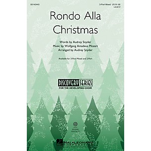 Hal Leonard Rondo Alla Christmas (Discovery Level 2) 3-Part Mixed arranged by Audrey Snyder