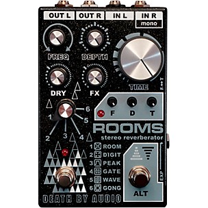 Death By Audio Rooms Stereo Reverb Effects Pedal