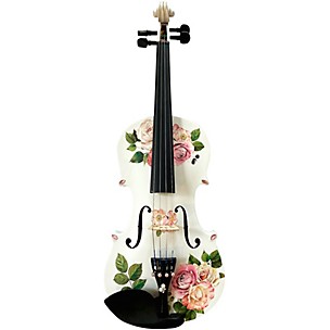 Rozanna's Violins Rose Delight Violin Outfit With Carbon Fiber Bow