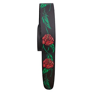 Perri's Roses Printed Leather Guitar Strap