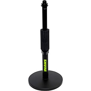 Shure Round base Desktop Mic Stand with Standard Height Adjustable Twist Clutch - 6" Base