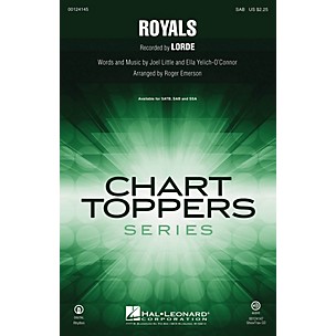 Hal Leonard Royals SAB by Lorde arranged by Roger Emerson