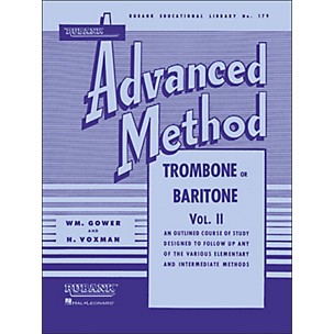 Hal Leonard Rubank Advanced Method for Trombone Or Baritone Volume 2