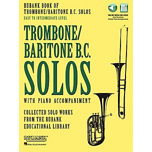 Hal Leonard Rubank Book of Trombone/Baritone B.C. Solos Easy - Intermediate Book/Audio Online