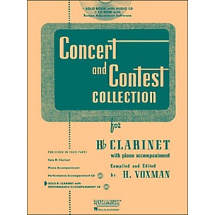 Hal Leonard Rubank Concert And Contest Collection Clarinet Book/Online Audio