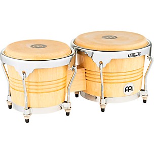 MEINL Rubber Wood Bongos with Chrome Hardware