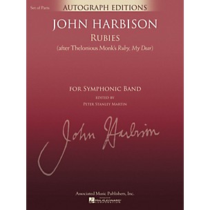 G. Schirmer Rubies (After Thelonious Monk's Ruby, My Dear) Concert Band Level 5 Composed by John Harbison