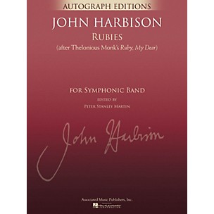 G. Schirmer Rubies (After Thelonious Monk's Ruby, My Dear) Concert Band Level 5 Composed by John Harbison