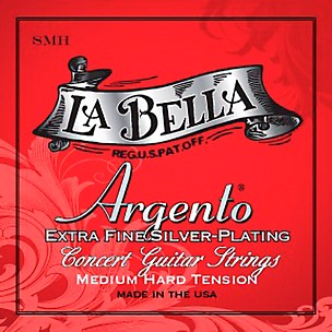 LaBella S Argento Extra-Fine Silver-Plated Concert Guitar Strings