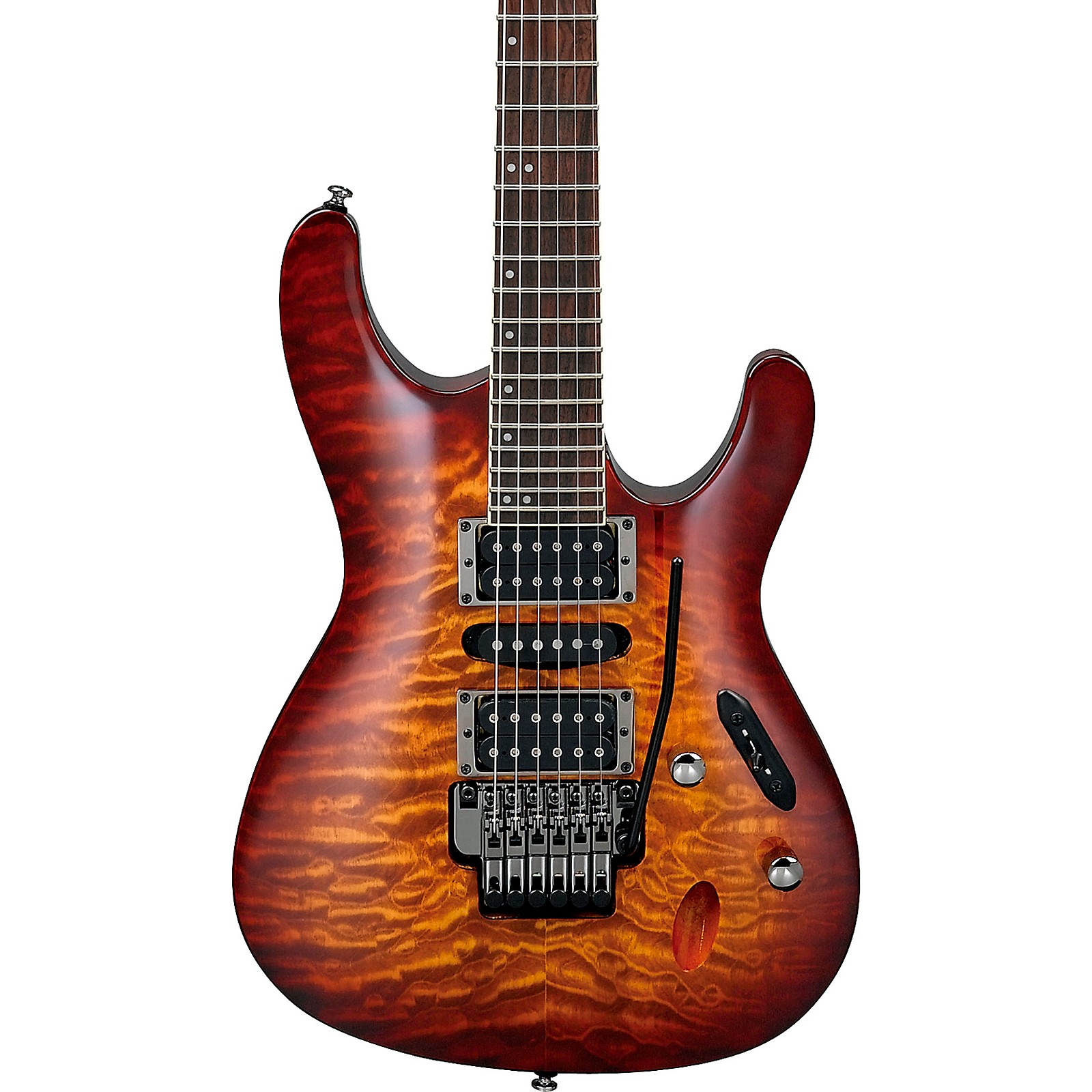 Ibanez S670Qm Stratocaster Dragon Eye Burst Electric Guitar