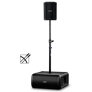 Bose S1 Pro+ Wireless PA Package With Sub1 Powered Bass Module, Adjustable Subwoofer Pole & XLR Cable