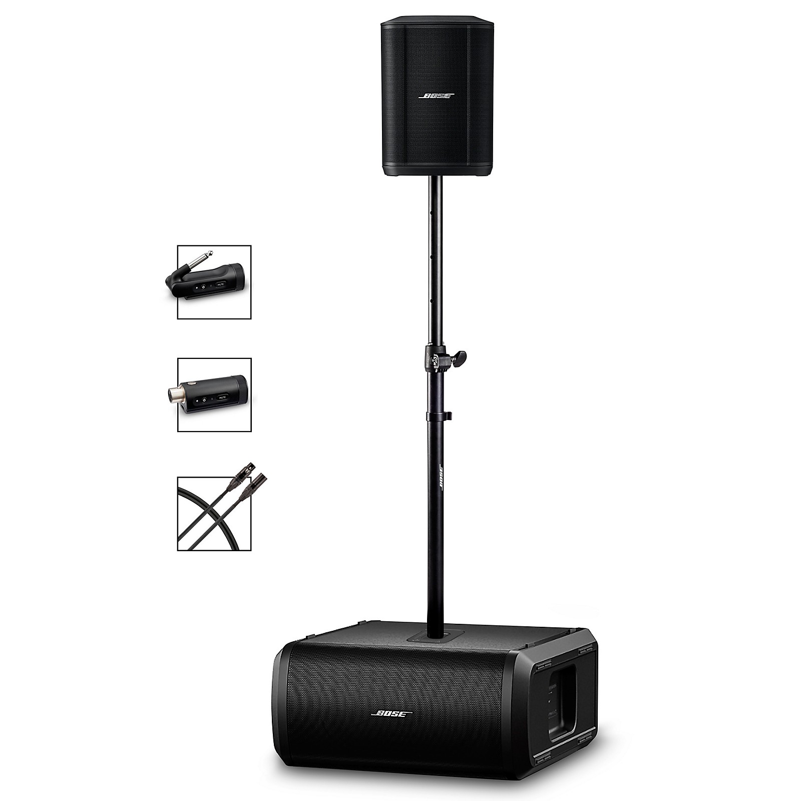 Bose S1 Pro+ Wireless PA Package With Sub1 Powered Bass Module